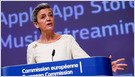 Margrethe Vestager says AI Act will "not harm innovation and research, but actually enhance it" as it "creates predictability and legal certainty in the market" (Javier Espinoza/Financial Times)