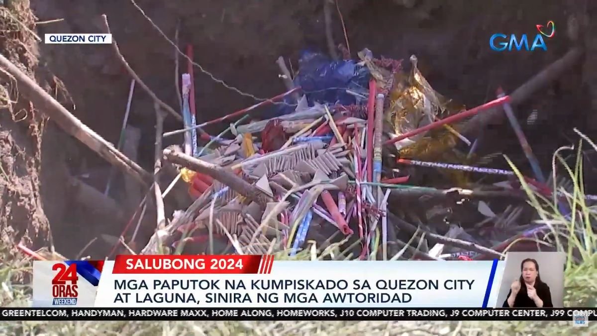 PNP disposes of illegal fireworks confiscated in QC Laguna