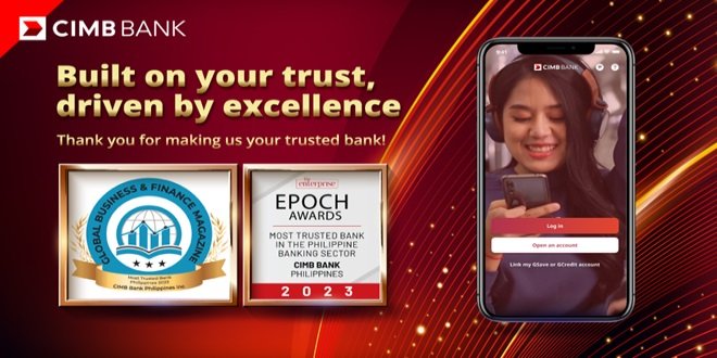CIMB Bank PH Secures Two ‘Most Trusted Bank’ Accolades in Latest Awards Achievement