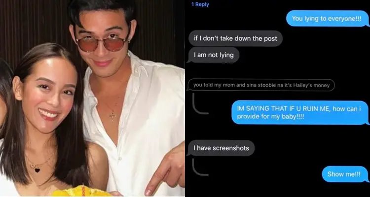 Diego Loyzaga Shows Screenshots Amid Issue With Babys Mother