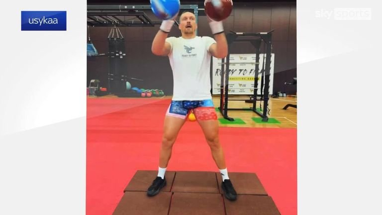 Don’t try this at home!? Oleksandr Usyk shows off bizarre training method | Video | Watch TV Show