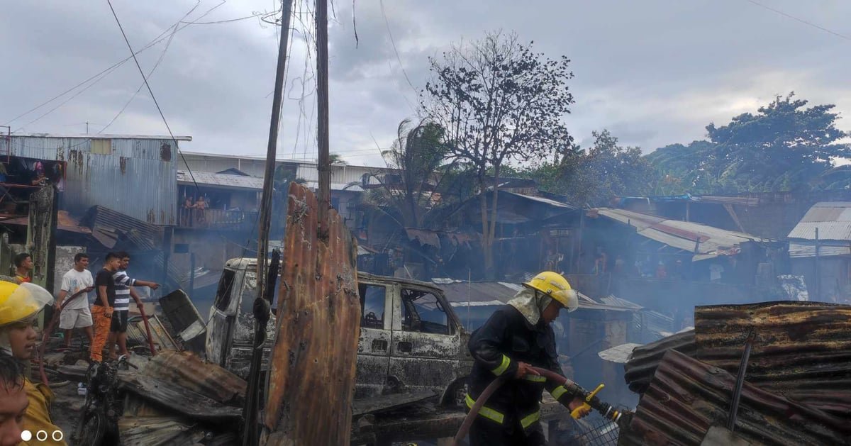 Fire guts 30 houses in Talisay City