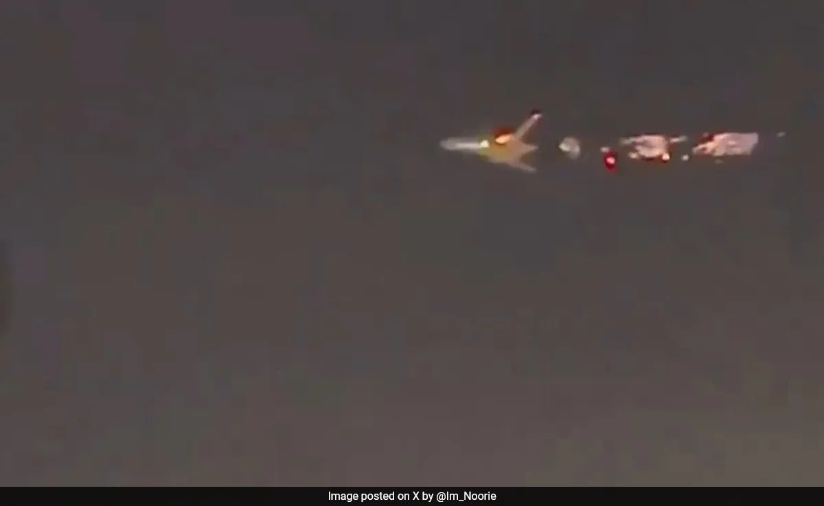 Flames Shoot Out Of US Boeing Cargo Plane After Engine Catches Fire