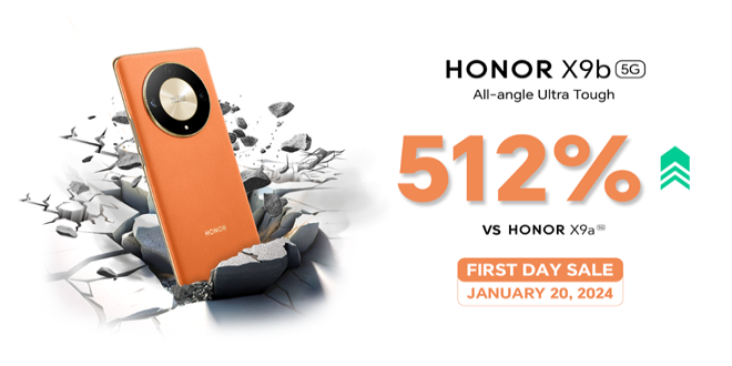 HONOR X9b 5G Achieves Remarkable 512% Sales Surge, Outpacing HONOR X9a 5G’s Performance