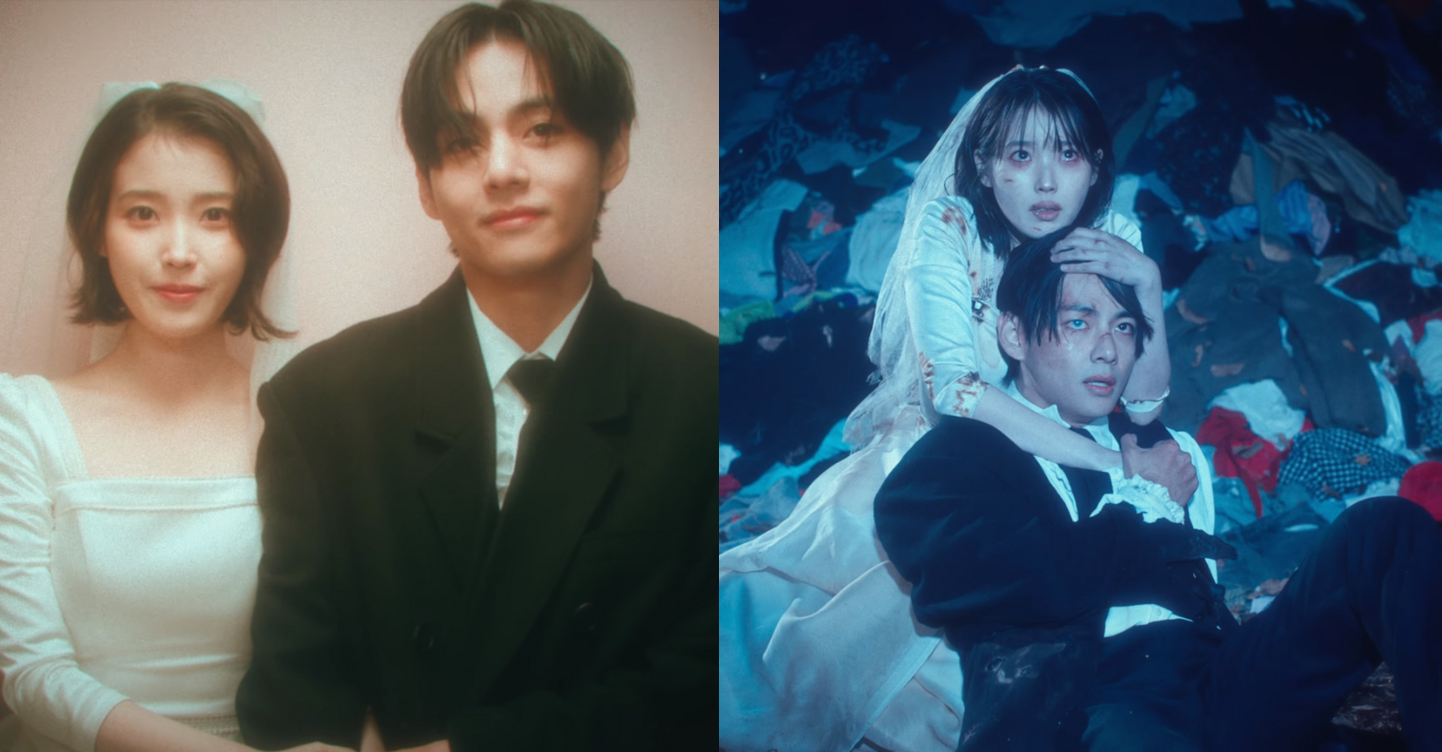 IU and BTS V love wins all music video