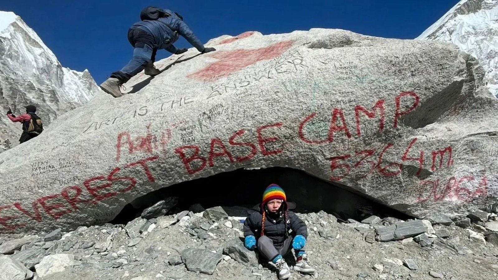 Intrepid Brit boy, 2, ‘becomes youngest person to reach Everest base camp’