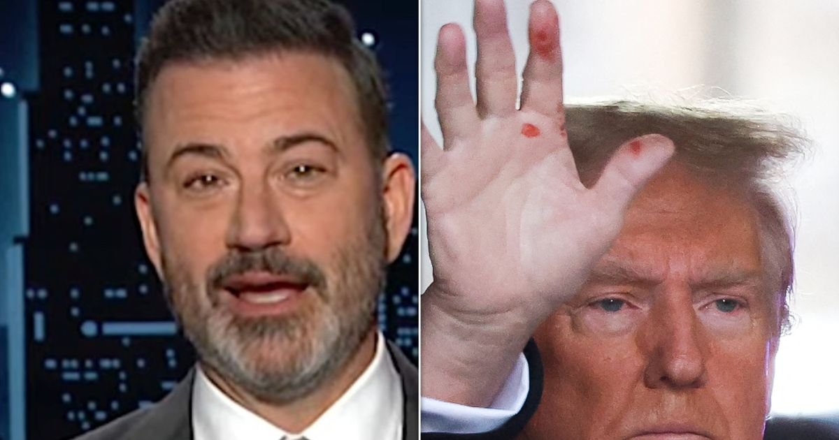 Jimmy Kimmel Has His Own Theory About Trumps Icky Red Hand