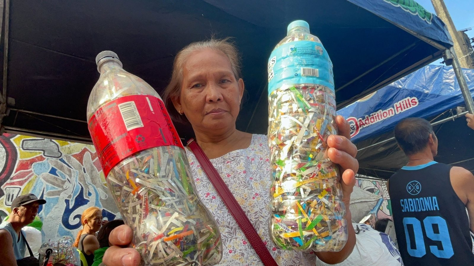 Mandaluyong residents swap plastic trash for food in barangay program