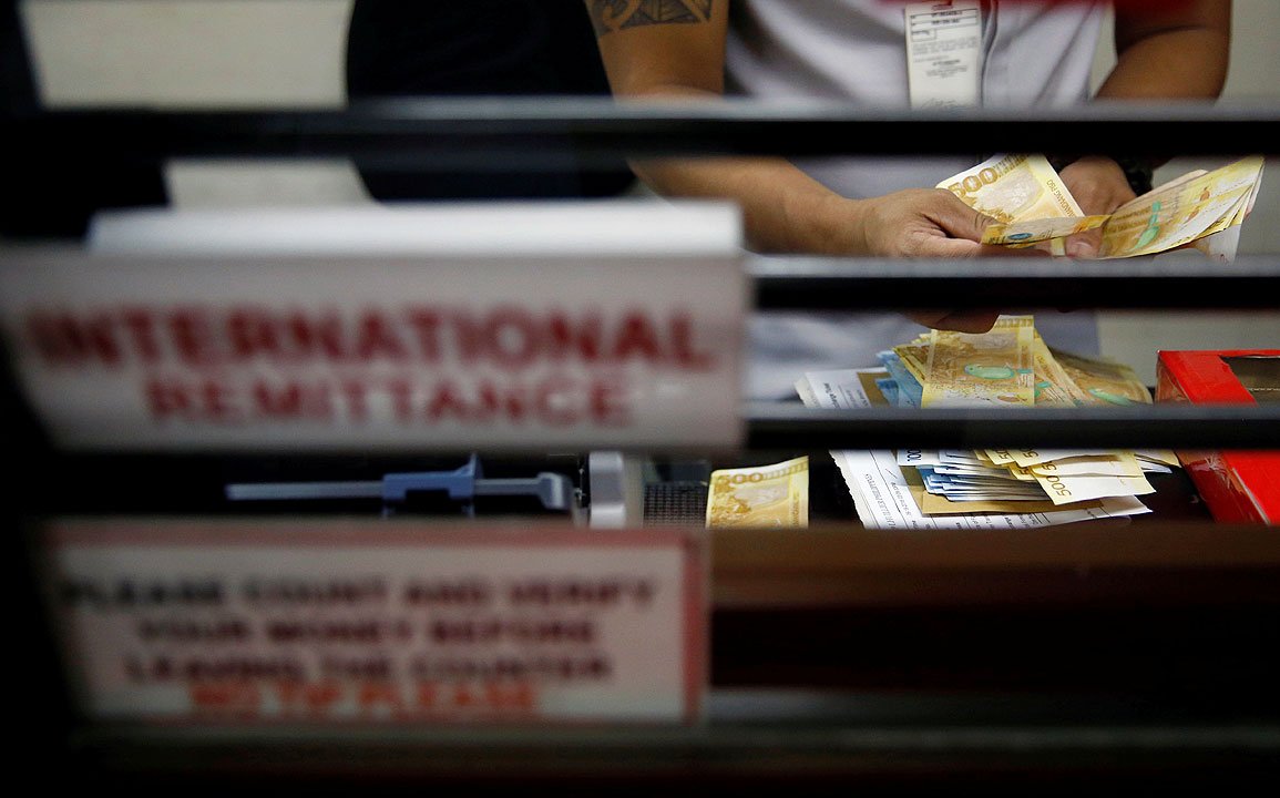 Nov cash remittances sink to six month low