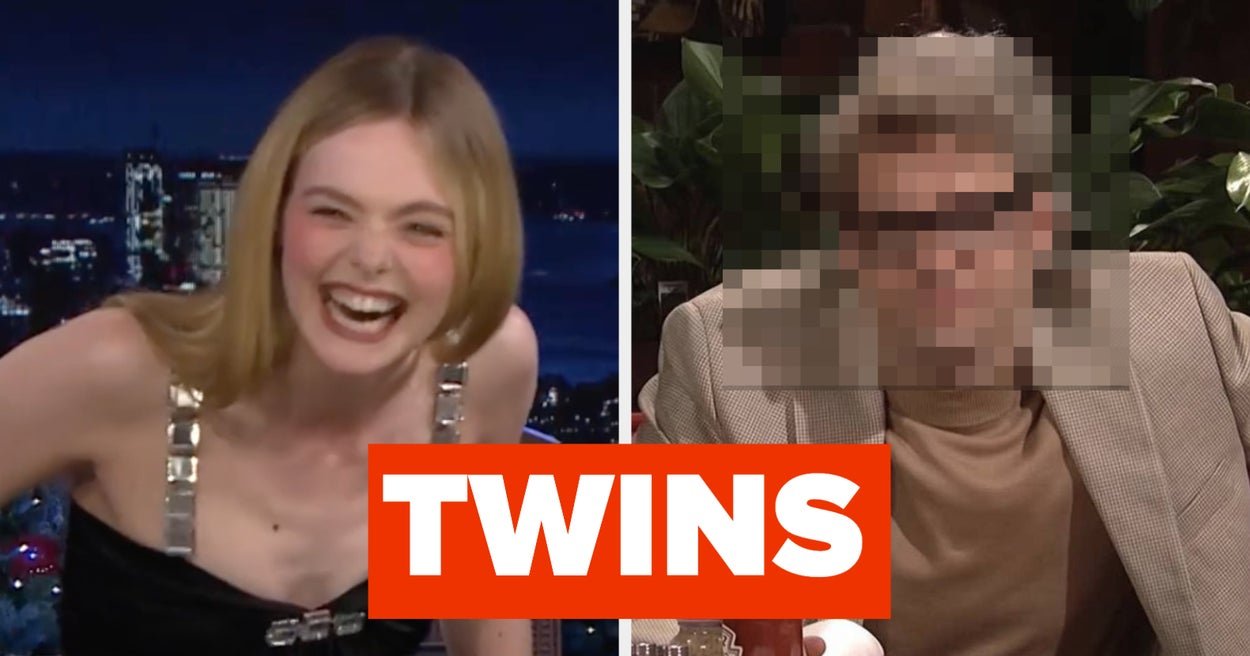 Once You've Seen This Side-By-Side Of Elle Fanning And Bill Hader, You Won't Be Able To Unsee Them As Twins