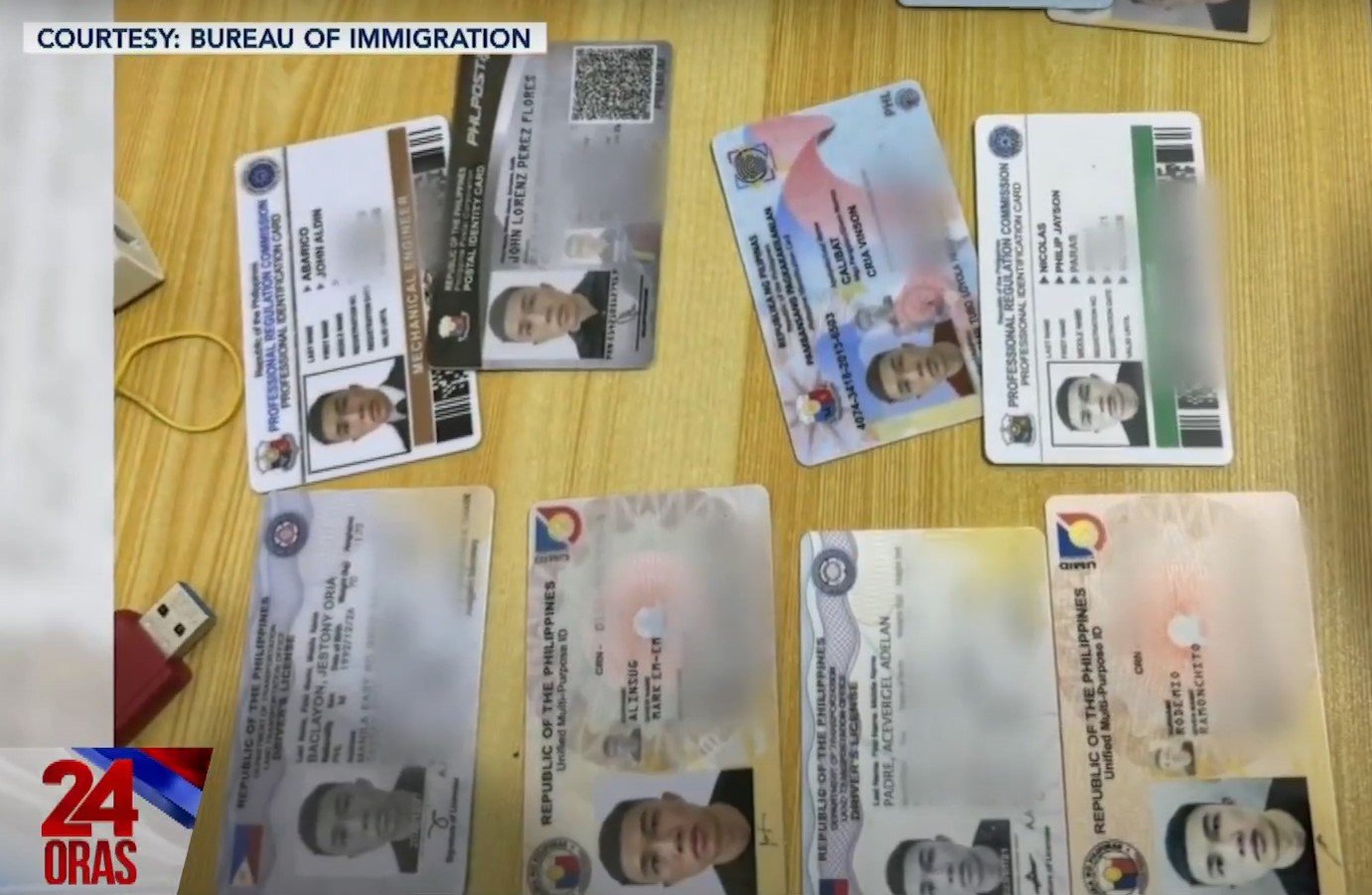 Suspect yields govt issued IDs including licenses as nurse chemical engineer
