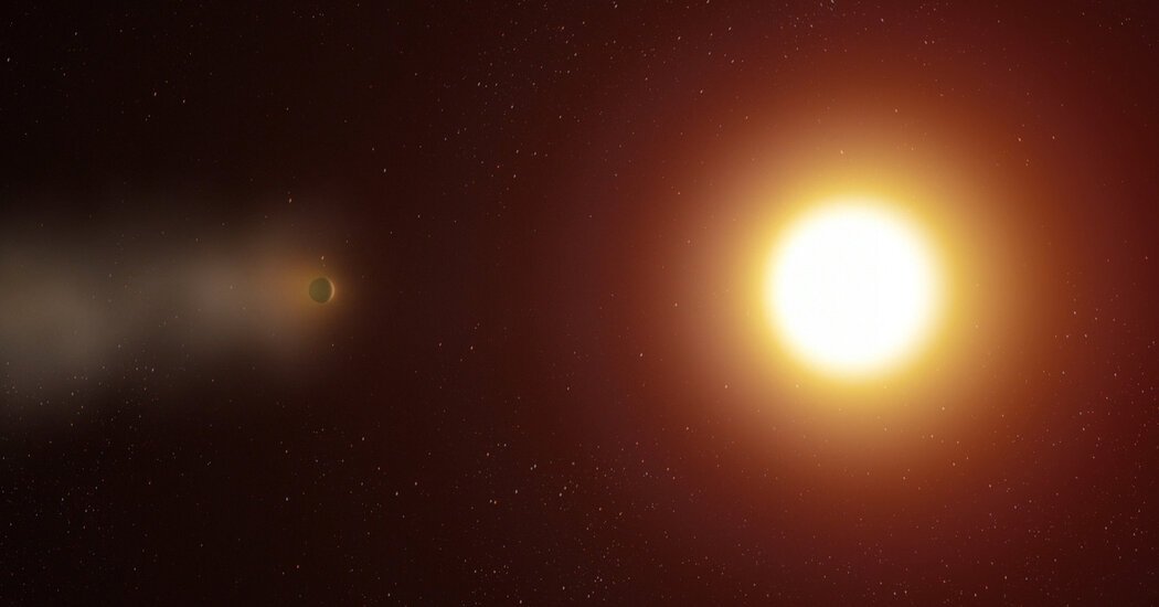 This Distant Planet Has a 350000 Mile Long Cometlike Tail