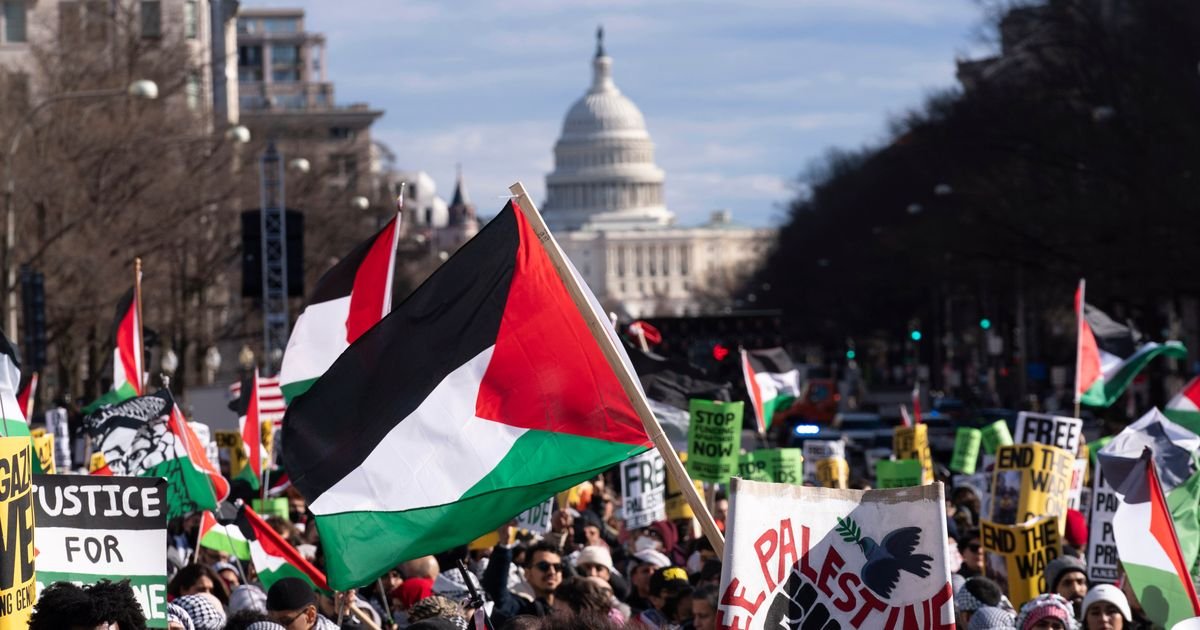 Thousands Of Demonstrators March For Palestine Across The World