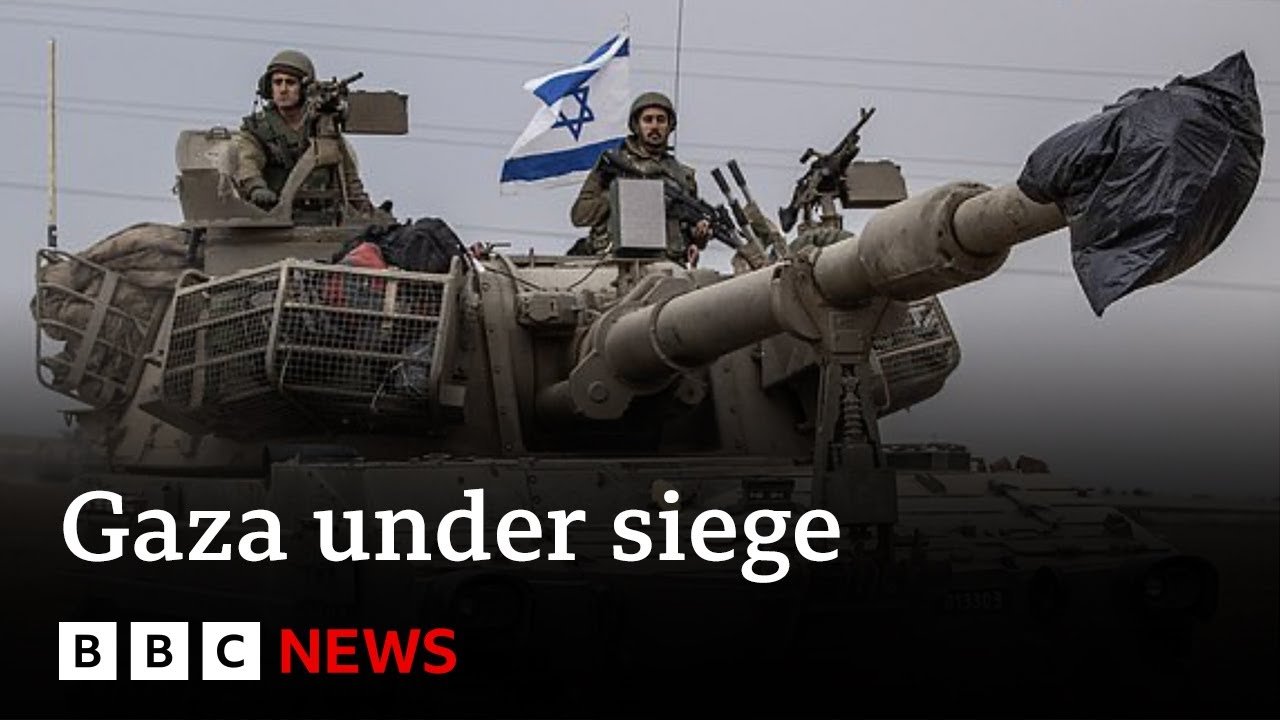 Gaza under siege as Israeli forces mass on border – BBC News