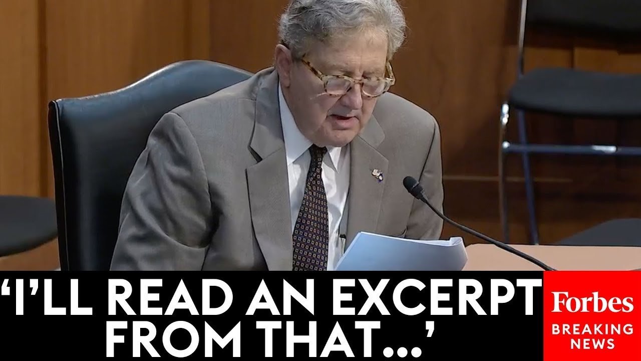 SHOCKING MOMENT: John Kennedy Reads Graphic Quotes From Childrens’ Books At Senate Hearing