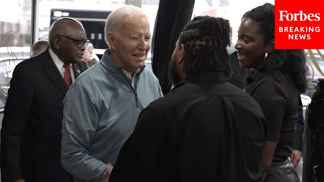 President Biden Visits Barber Shop In South Carolina
