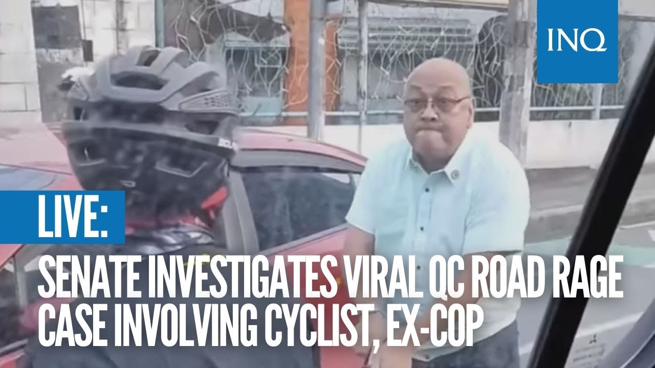 LIVE: Senate investigates viral QC road rage case involving cyclist, ex-cop