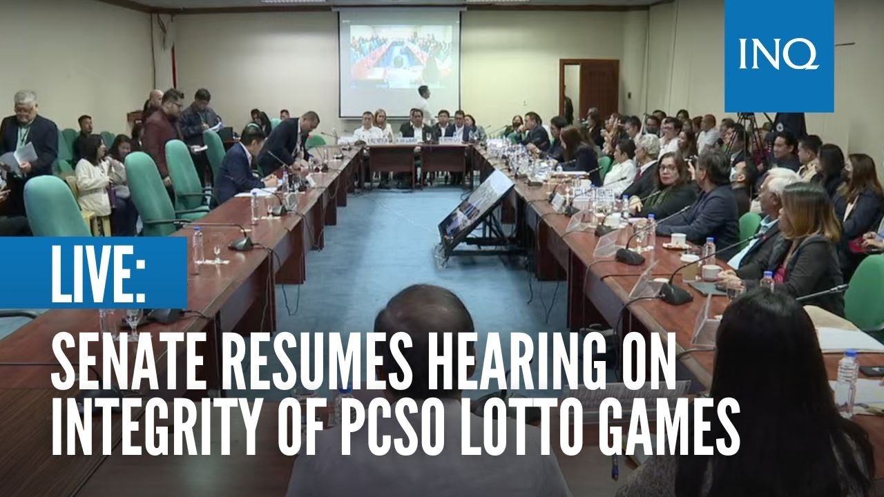 LIVE:  Senate resumes hearing on integrity of PCSO lotto games | February 1