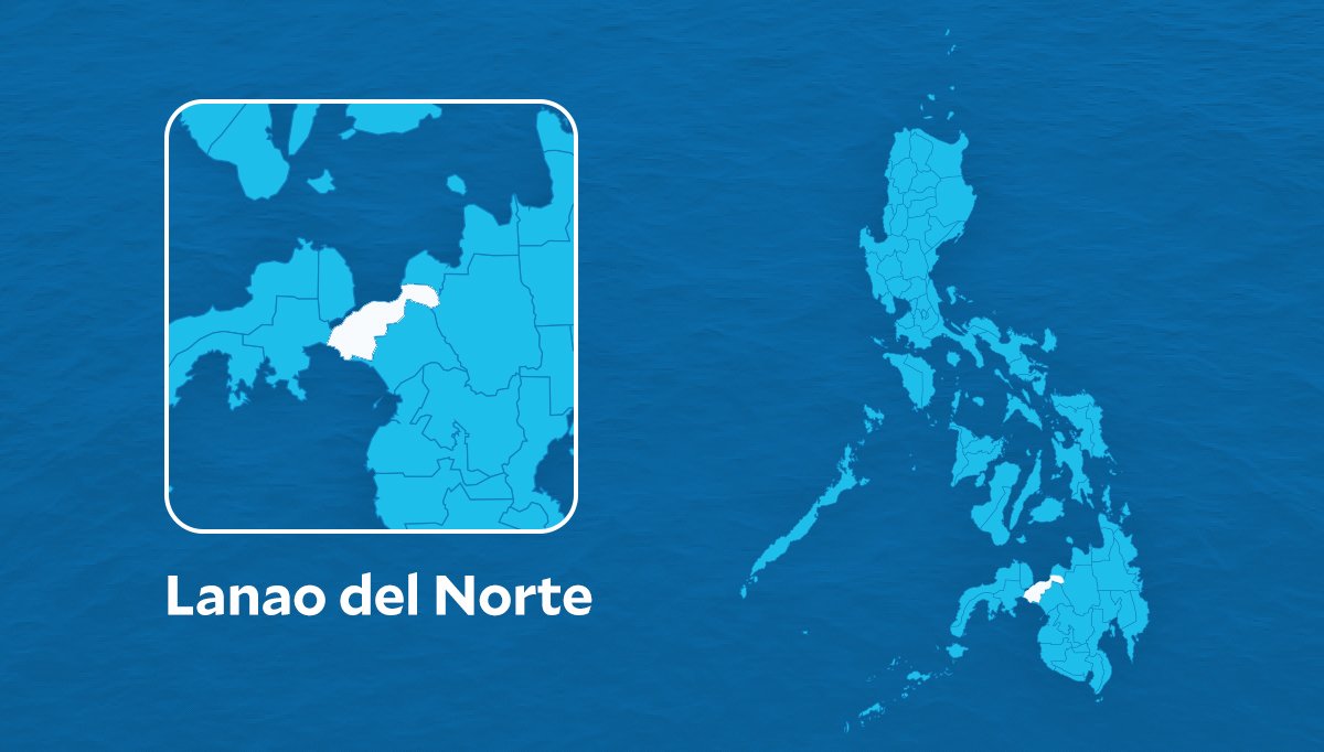 PHOTO Philippine map showing location of Lanao del Norte STORY 6 soldiers killed in clash with terrorists in Lanao