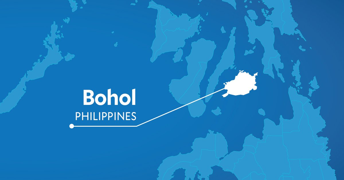 PHOTO Philippine map showing location of Bohol STORY Army denies torture of 5 rebel fatalities in Bohol clash