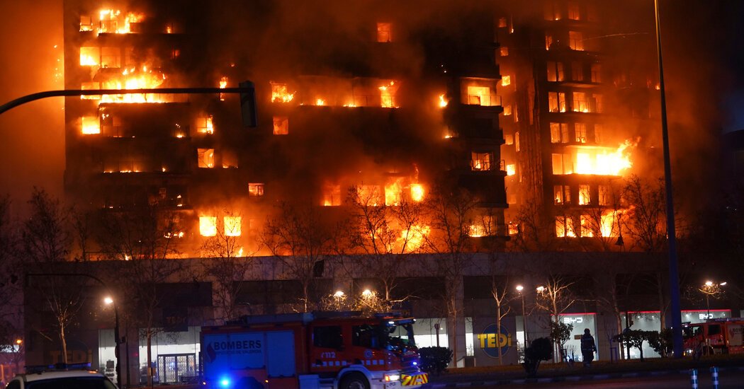 At Least 9 Die as Fire Engulfs High-Rise Complex in Spain