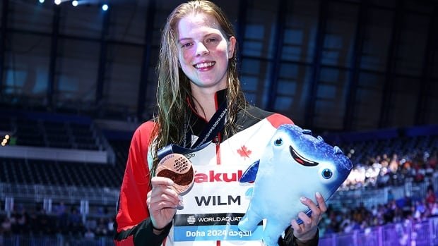 Canada’s Ingrid Wilm earns backstroke bronze for 1st long course individual world medal