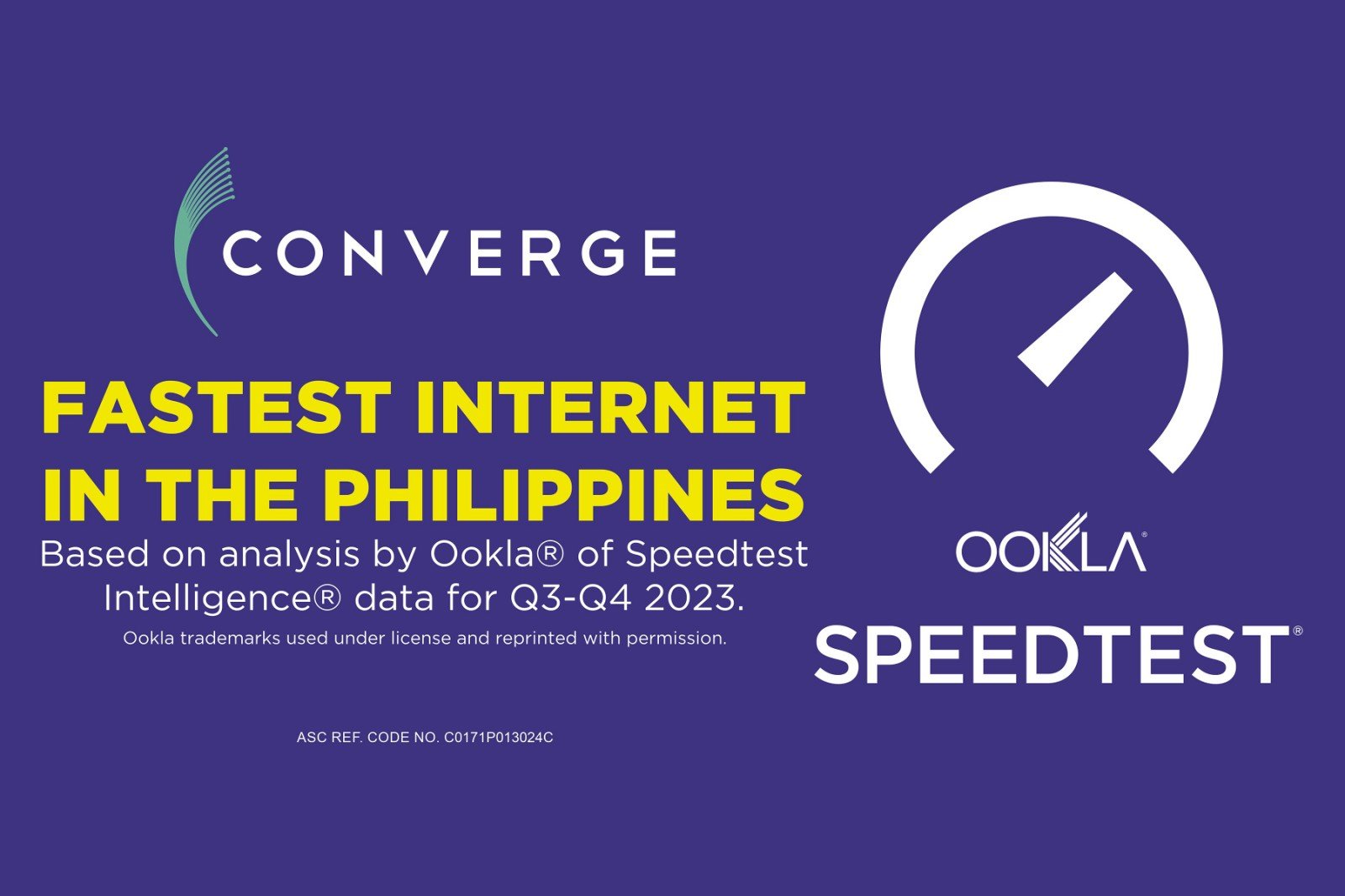 Converge Dominates Ookla’s Speedtest Awards, Now Reigns as Philippines’ Fastest Internet