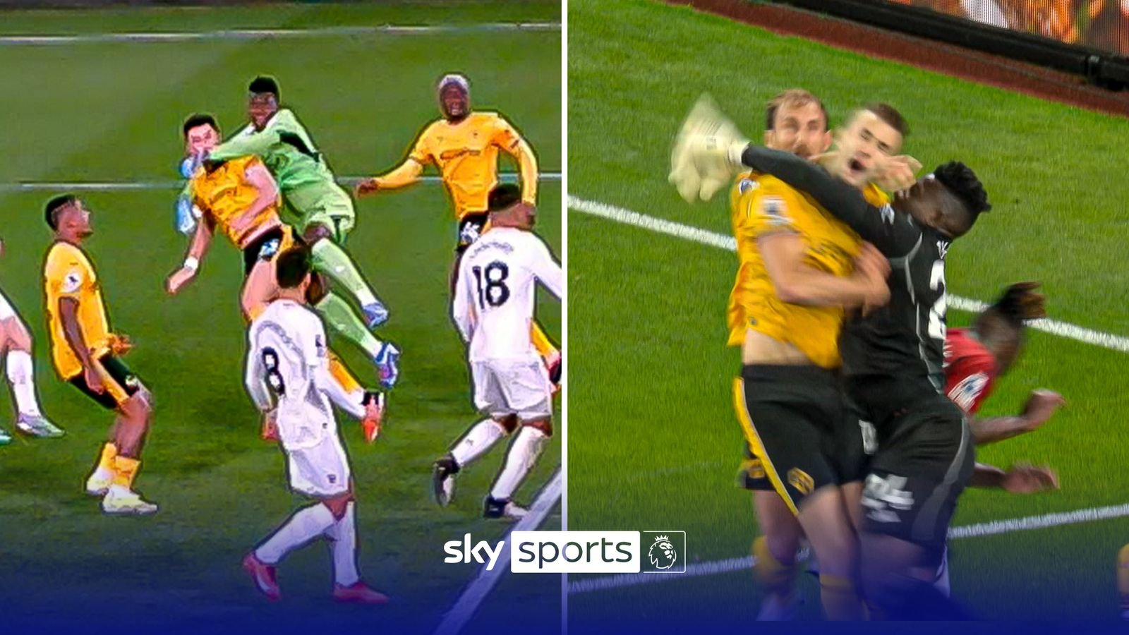 Deja vu? Onana clatters into Wolves player and escapes penalty scare again!