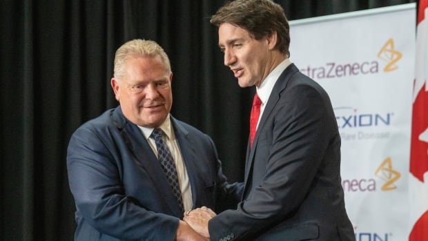 Doug Ford Justin Trudeau to sign $31B health care funding deal