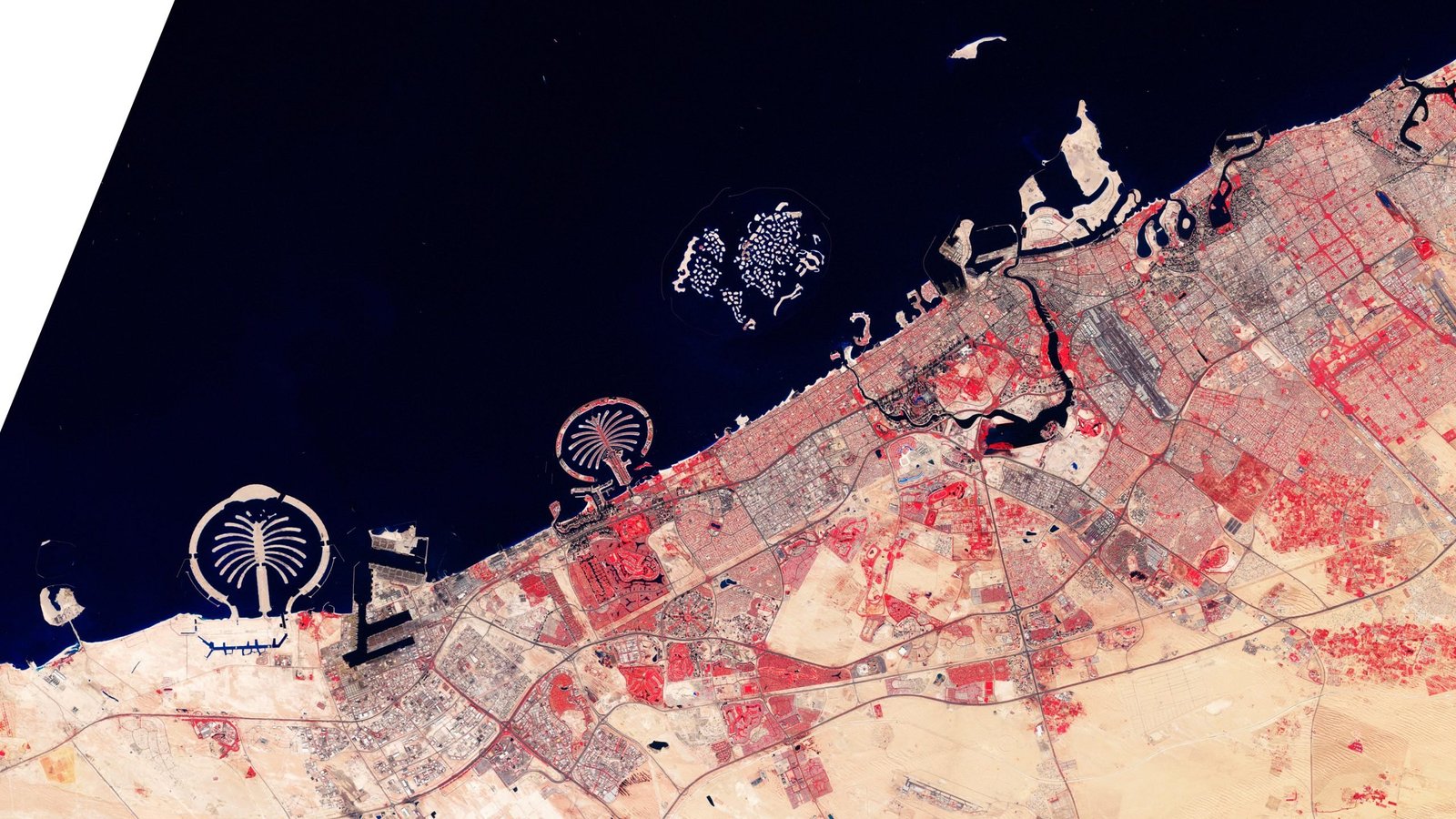 Exploring the Engineering Marvels of Dubai From Space