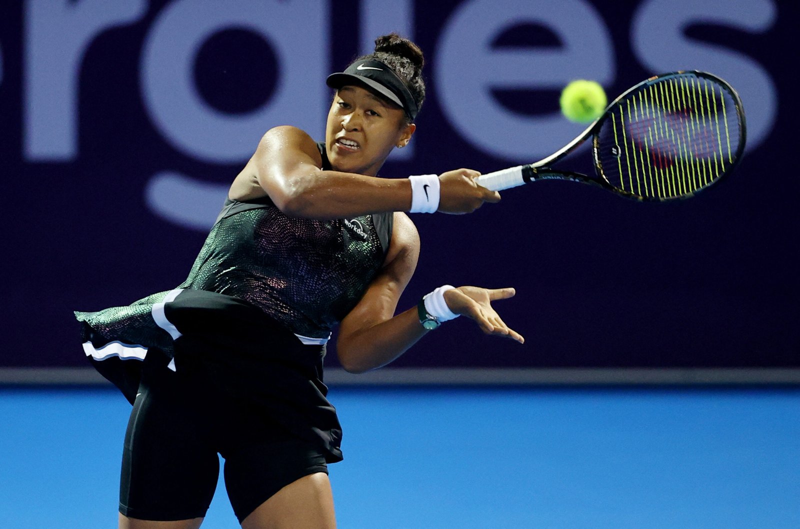 Naomi Osaka hopes for better returns after copying Djokovic style