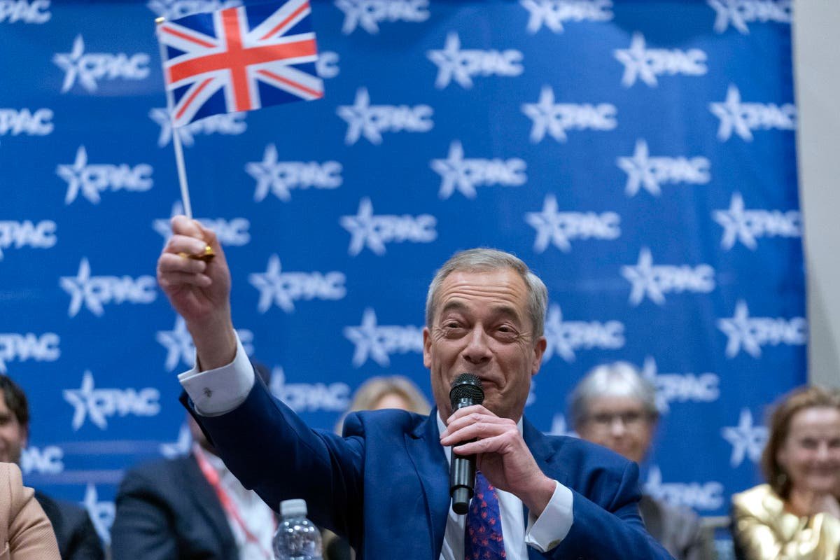 Nigel Farage tells right wing US event that religious sectarianism is new threat in UK