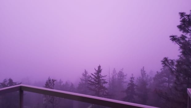 Purple haze, don’t know why? Here’s the science behind the colourful fog seen in B.C.’s Okanagan