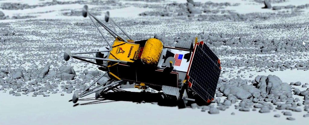 The Odysseus Moon Lander Is Tipped Over But Why ScienceAlert