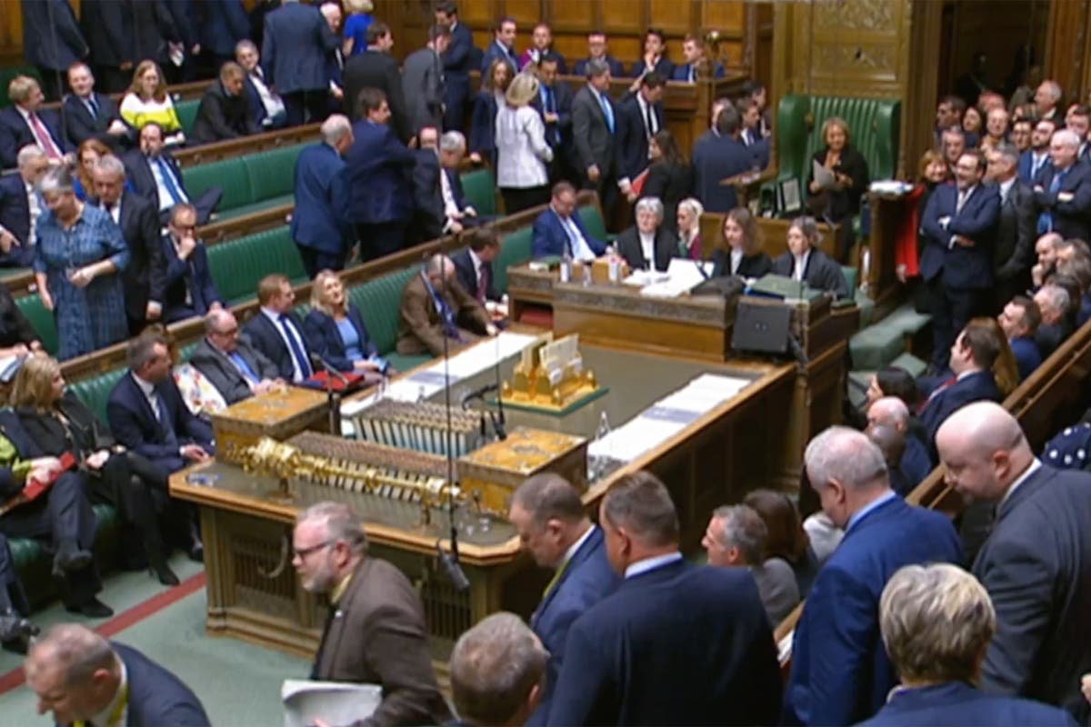 Tory and SNP MPs walk out of Commons in protest at Speaker in Gaza ceasefire vote