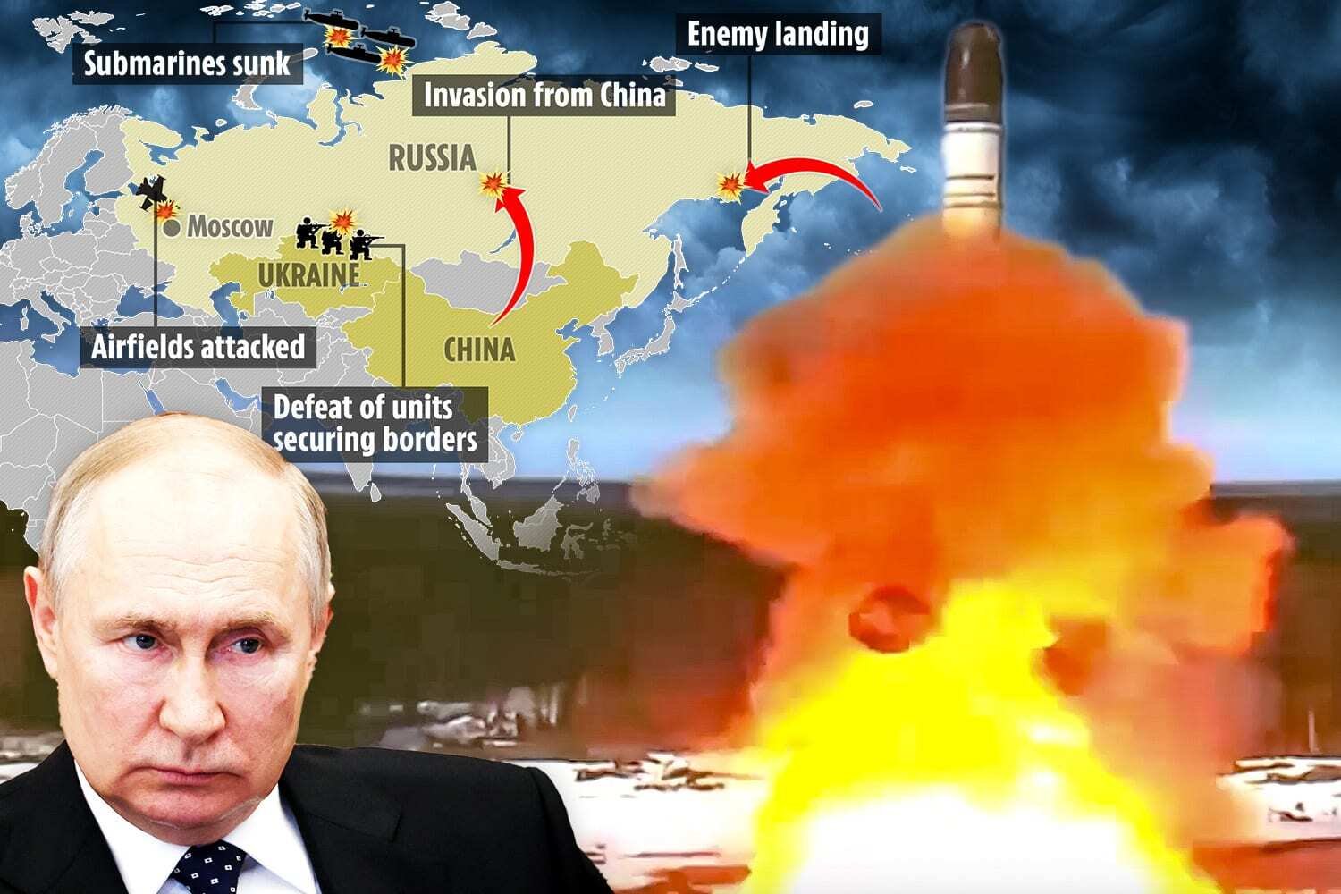 Trigger happy Putin closer to firing nuke than EVER feared as bombshell docs reveal nuclear strike invasion plans