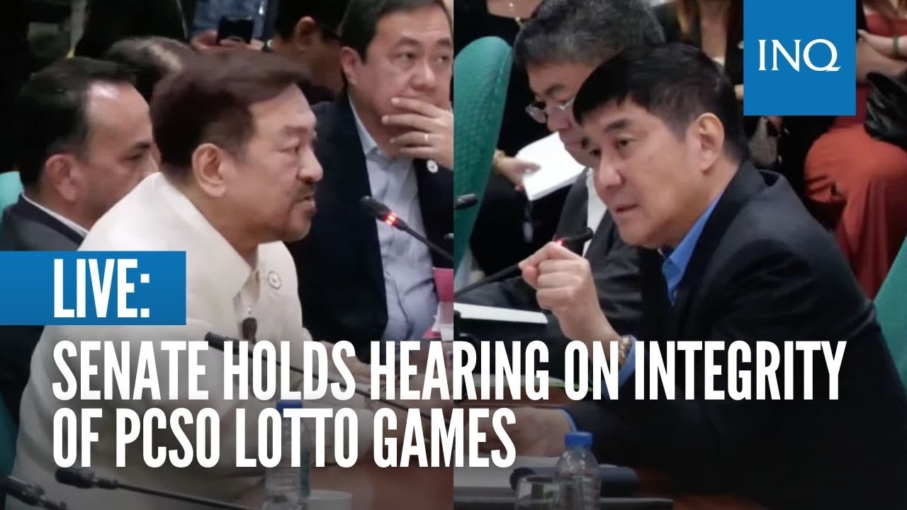 LIVE: Senate holds hearing on integrity of PCSO lotto games | January 25
