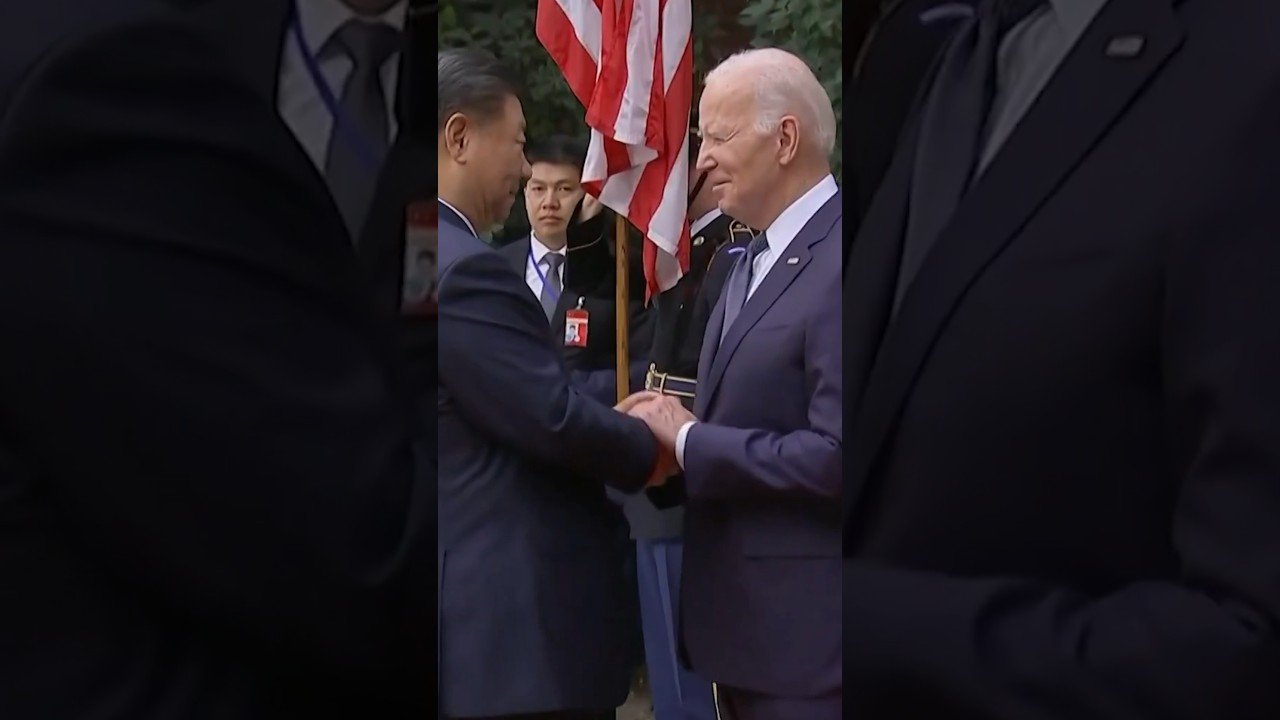 Biden and China’s Xi Shake Hands as Summit Begins in California