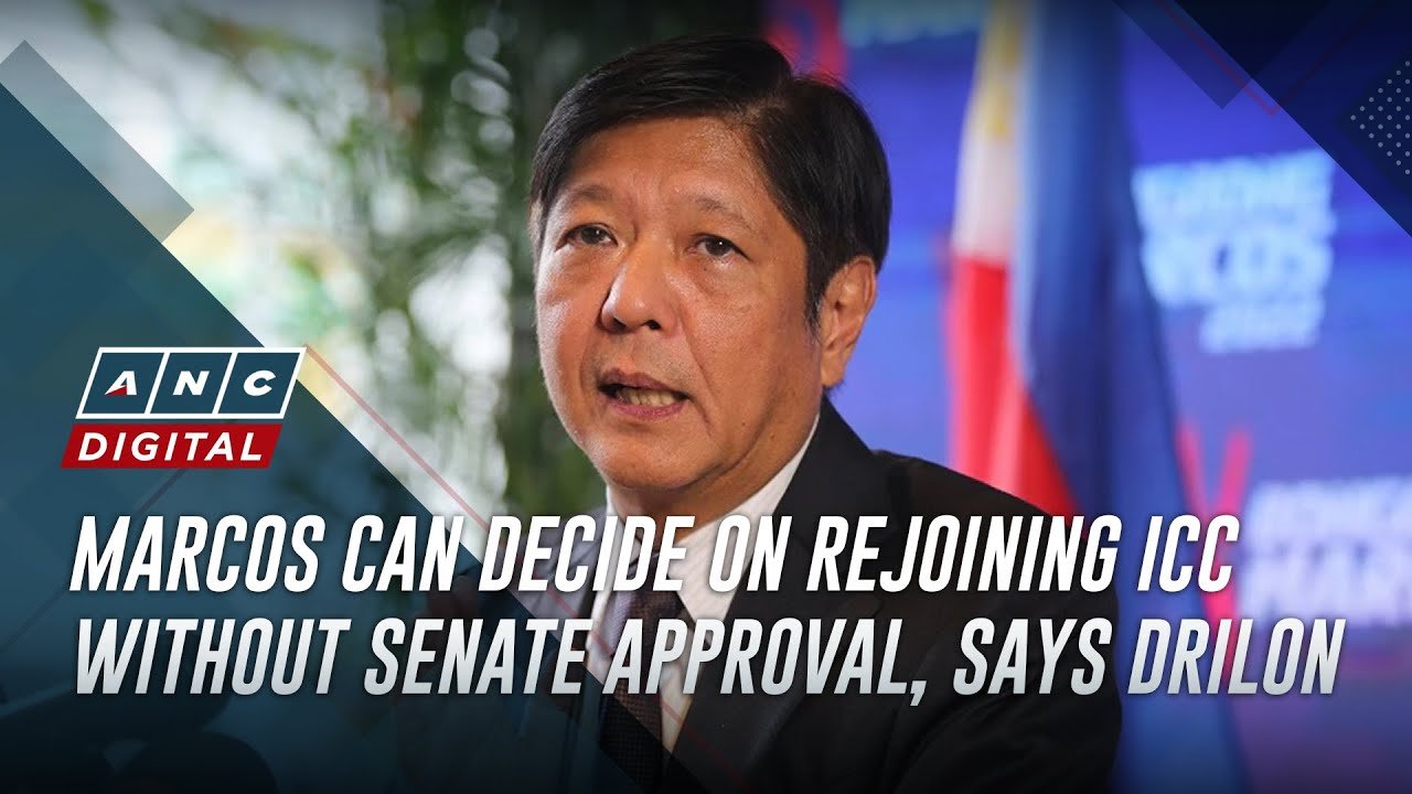 Marcos can decide on rejoining ICC without Senate approval, says Drilon