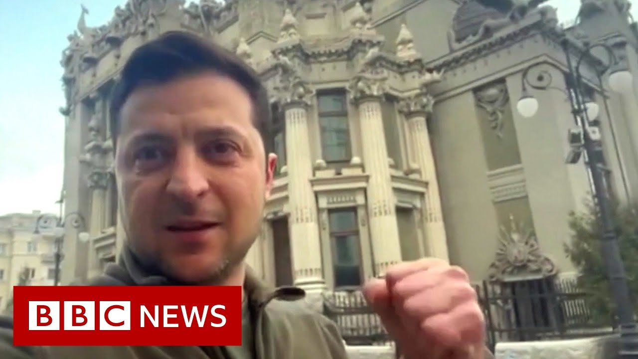 Zelensky’s defiant response to Russian invasion of Ukraine – BBC News