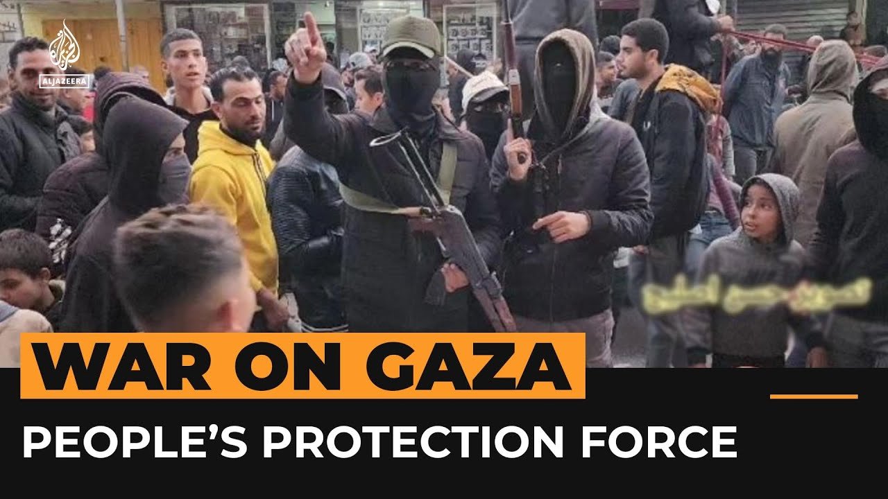 People’s Protection Force patrols Gaza market | Al Jazeera Newsfeed