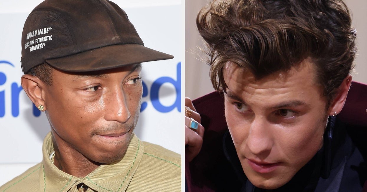 An Awkward Video Of Shawn Mendes And Pharrell Interacting At The Loewe Show Has Left People With Secondhand Embarrassment