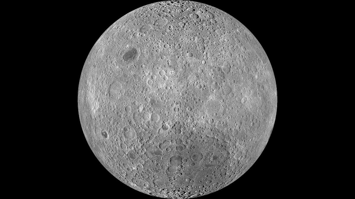 the grey cratered surface of the moon