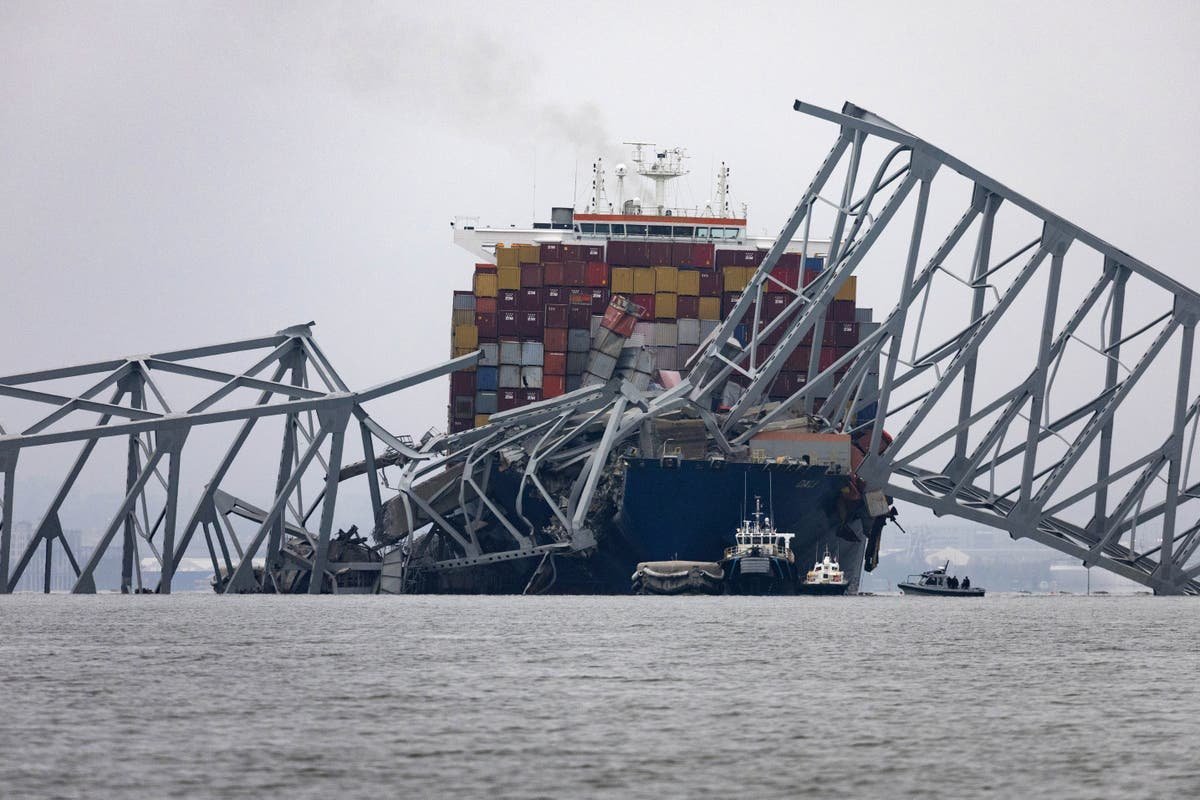 Baltimore bridge ship’s black box recovered as victims’ identities begin to emerge