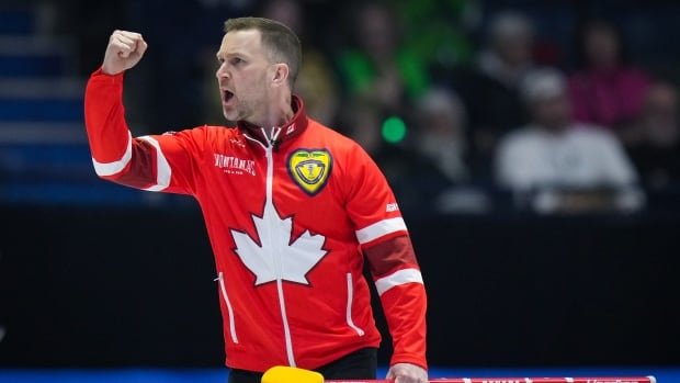 Brad Gushue gets past Czech Republic in extra end at men’s curling worlds