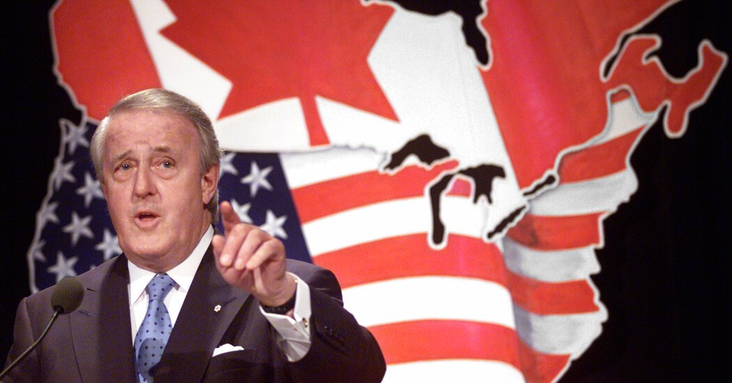 Brian Mulroney Prime Minister Who Led Canada Into NAFTA Dies at 84