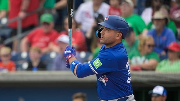 Canada’s Joey Votto homers in 1st game with Blue Jays, helping club to pre-season tie