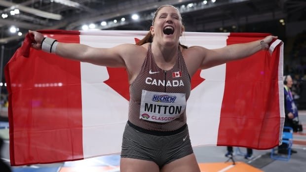 Canada’s Sarah Mitton wins women’s shot put gold at world indoor championships