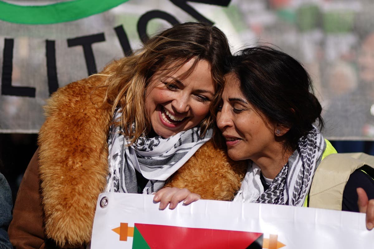 Charlotte Church Welsh singer attends pro Palestine rally in London weeks after River to Sea song controversy