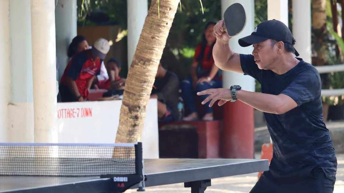Dabawenyo Junjun Custodio wins two 87th Araw ng Dabaw beach pingpong titles